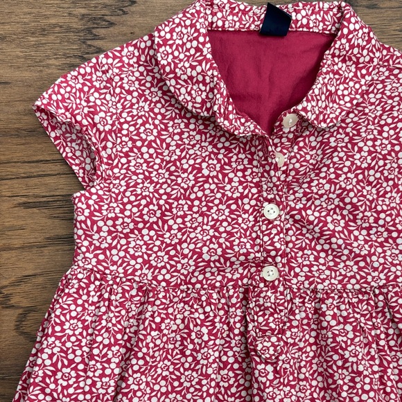 Floral Pink Cap-sleeve Dress - Picture 2 of 7